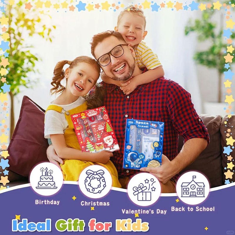 Children's 6-Piece Stationery Set – Back-to-School Cartoon 3D Gift Box for Elementary School Students – Fun & Colorful Stationery Gift Set - Image 4